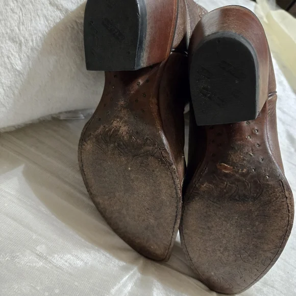 TONY LAMA WOMEN'S CHOCOLATE RANCHO SNIP TOE WESTERN BOOTS Size 8 EUC! - Picture 6 of 12